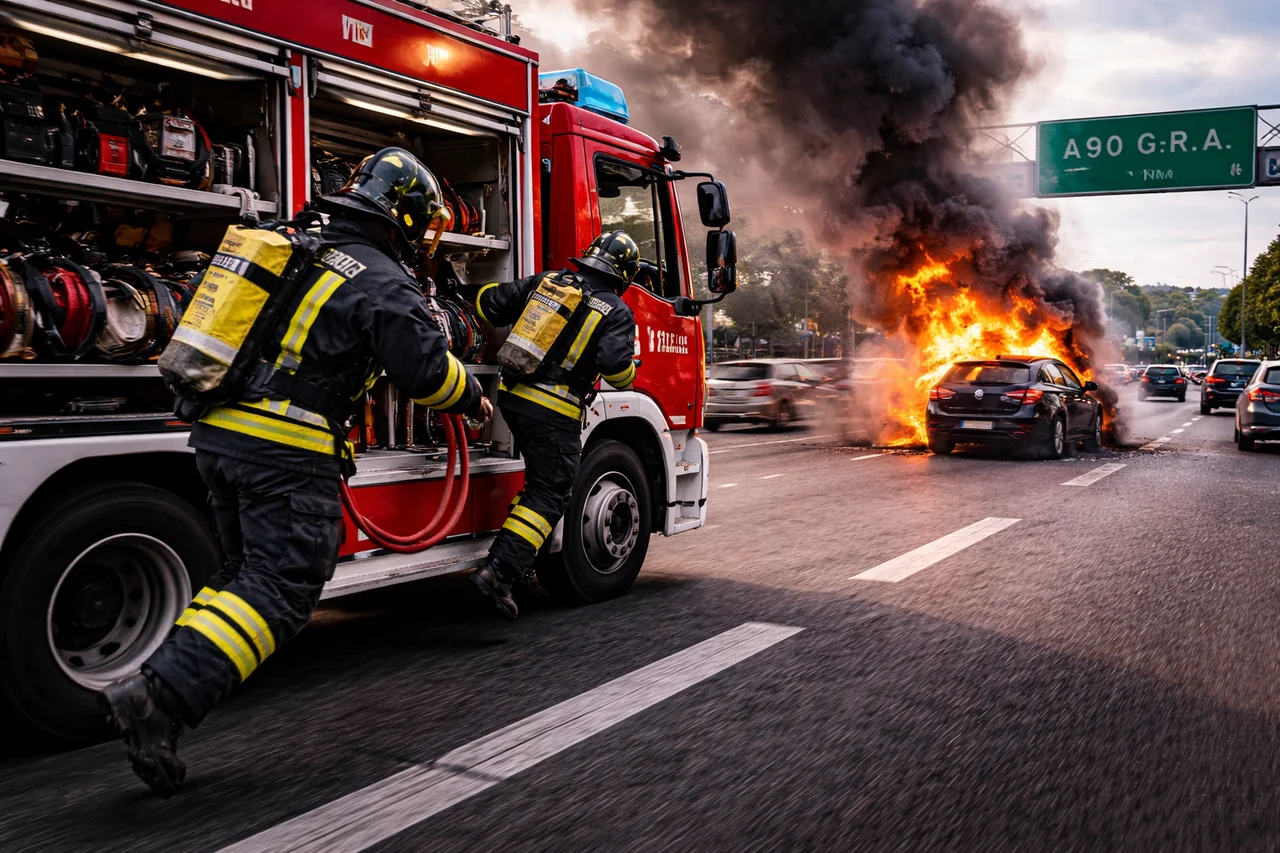 Furgone a fuoco a Montaldo di Mondovì: intervento Vigili del Fuoco